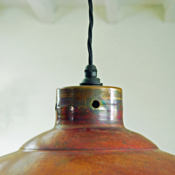 Large Antique Copper Pendant Shade 600 mm