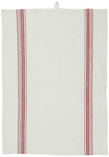 Danish Red Stripe Cotton Tea Towel
