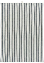 Grey Ticking Stripe Tea Towel