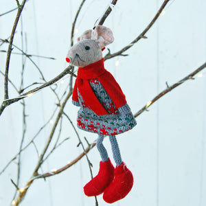 Alice Mouse Tree Decoration