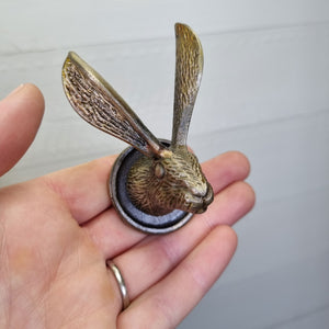 Cast Bronze Style Hare Drawer handle