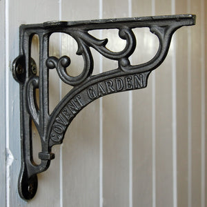 Cast metal vintage style Covent Garden wall shelf bracket