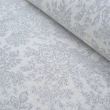 Classic grey French toile de jouy curtain and upholstery fabric