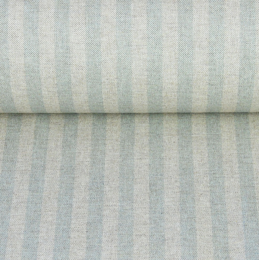 Stamford pale blue stripe curtain and upholstery fabric