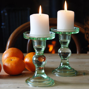 Large Sussex Glass Candle holder