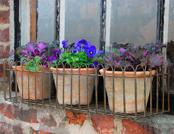 Iron Railings Wall Plant Holder Trough