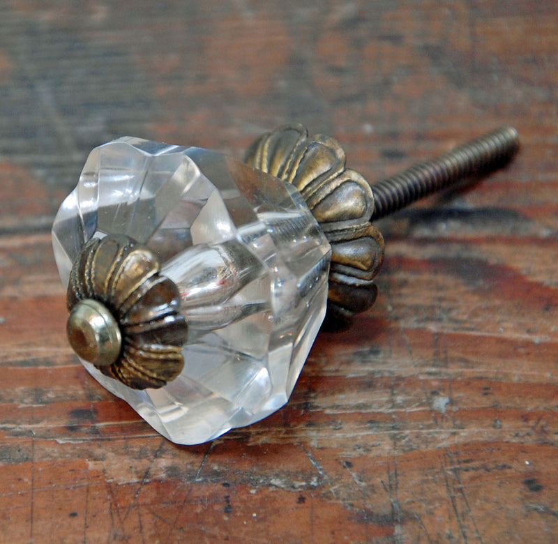 Vintage style glass drawer knob