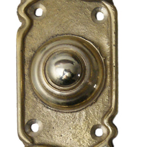 Art nouveau antique deco brass push door bell