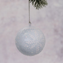 Handmade Baby Blue Snowflake Tree Bauble