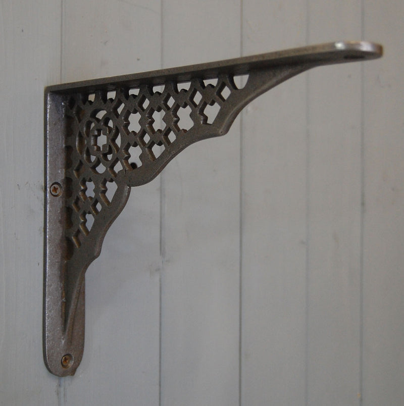 Hove antique art deco style cast iron wall shelf bracket.