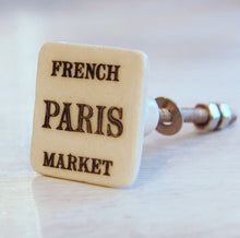 French Paris market square kitchen drawer knob