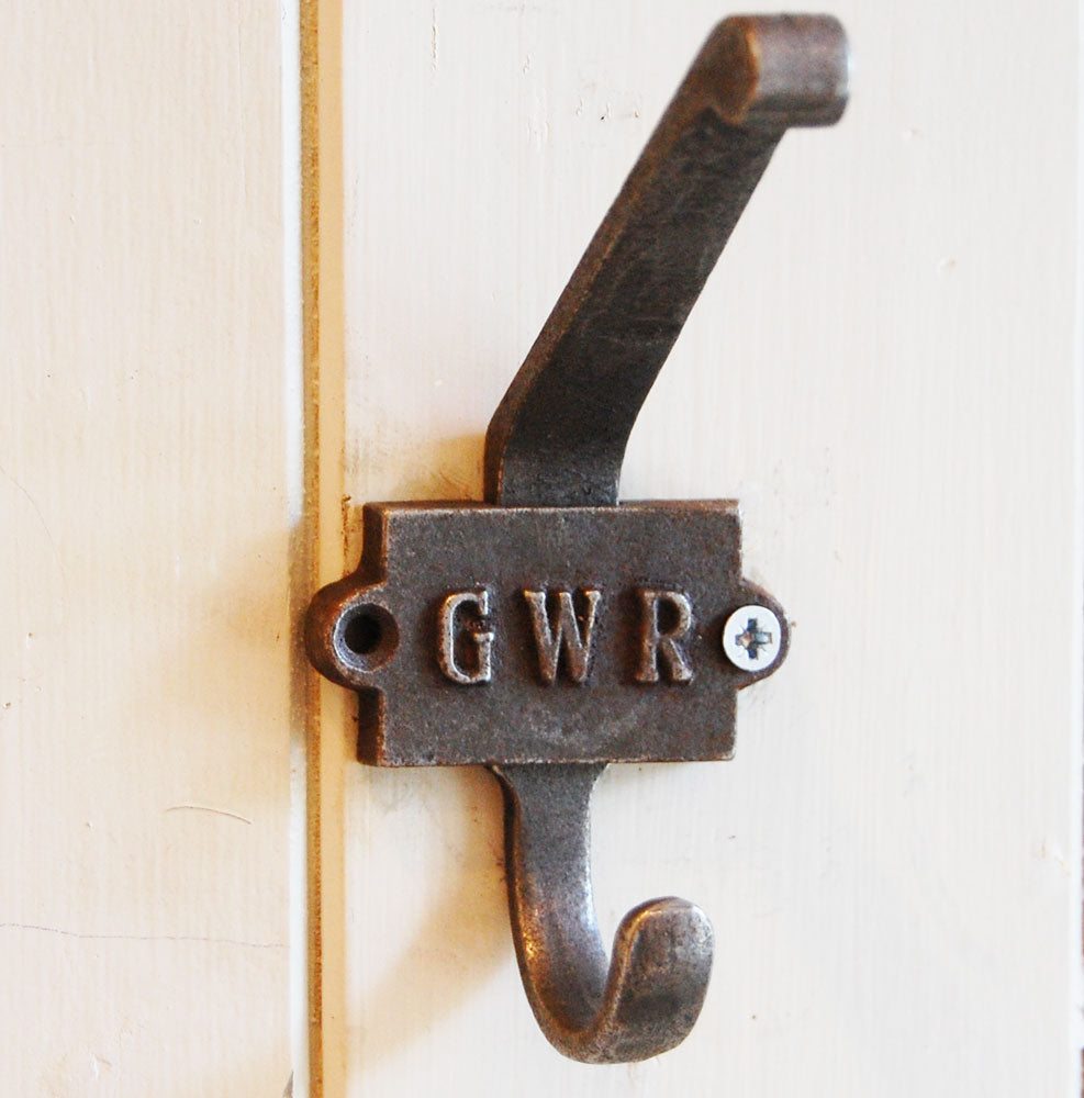 GWR cast metal retro coat hook