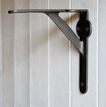 Vintage cast iron gallows design wall shelf bracket 209mm