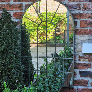 Cuthbert Arch Garden Window Mirror