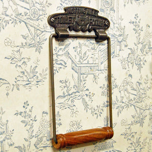Vintage Notting Hill wall mounted toilet loo roll holder.