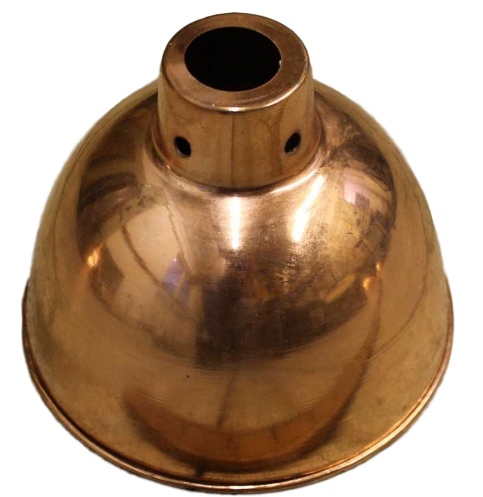 Helmsley small polished copper domed 150mm pendant metal shade