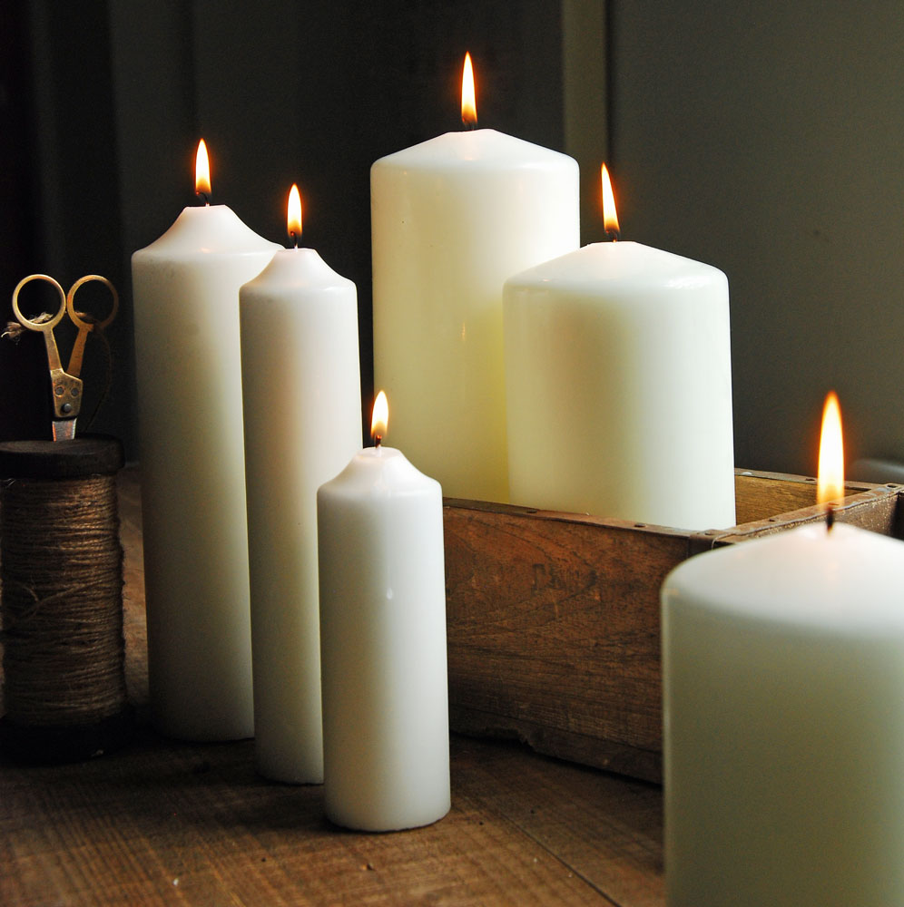 50 Hour Narrow Church Pillar Candle