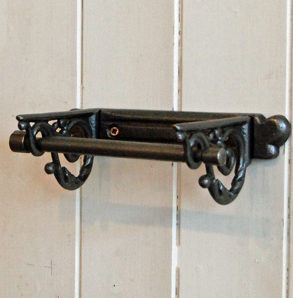 Richmond Victorian style cast metal wall toilet roll holder.