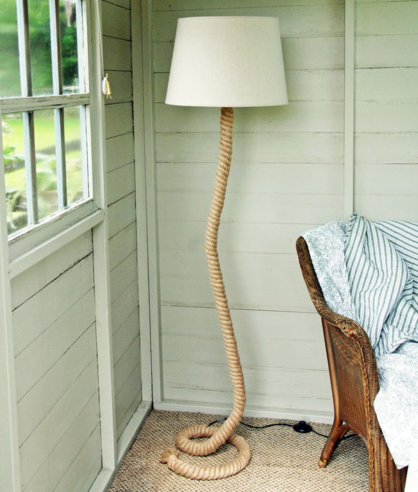 Exmouth natural rope floor lamp