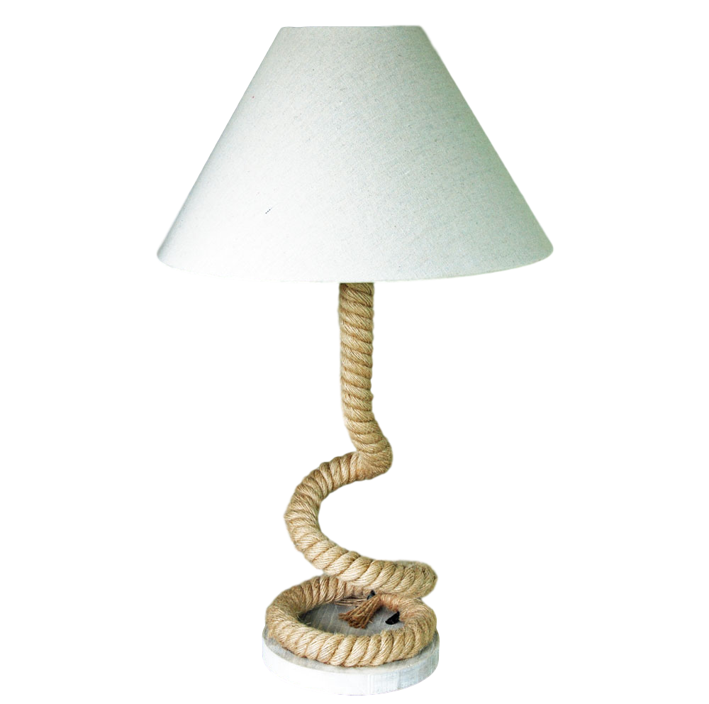 Salcombe natural jute rope table lamp