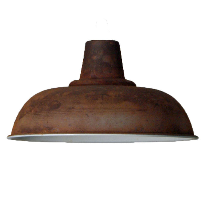 Vintage rusty iron ceiling 280mm pendant shade