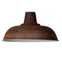 Vintage rusty iron ceiling 280mm pendant shade