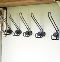 Set of 1-5 metal wire school coat hooks