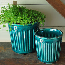 Teal Glazed Sussex Ceramic Plant Pot