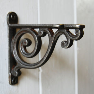 Victoria scroll cast metal decorative shelf bracket 100mm