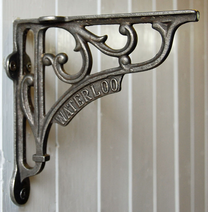 Cast metal vintage style Waterloo wall shelf bracket