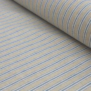 Brittany Blue Stripe Fabric Double Width