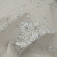 Grey Cabbage Tea Rose Curtain and Upholstery Fabric